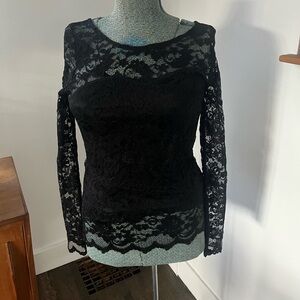 SOLD
Suzy Shier Black Lace Blouse
